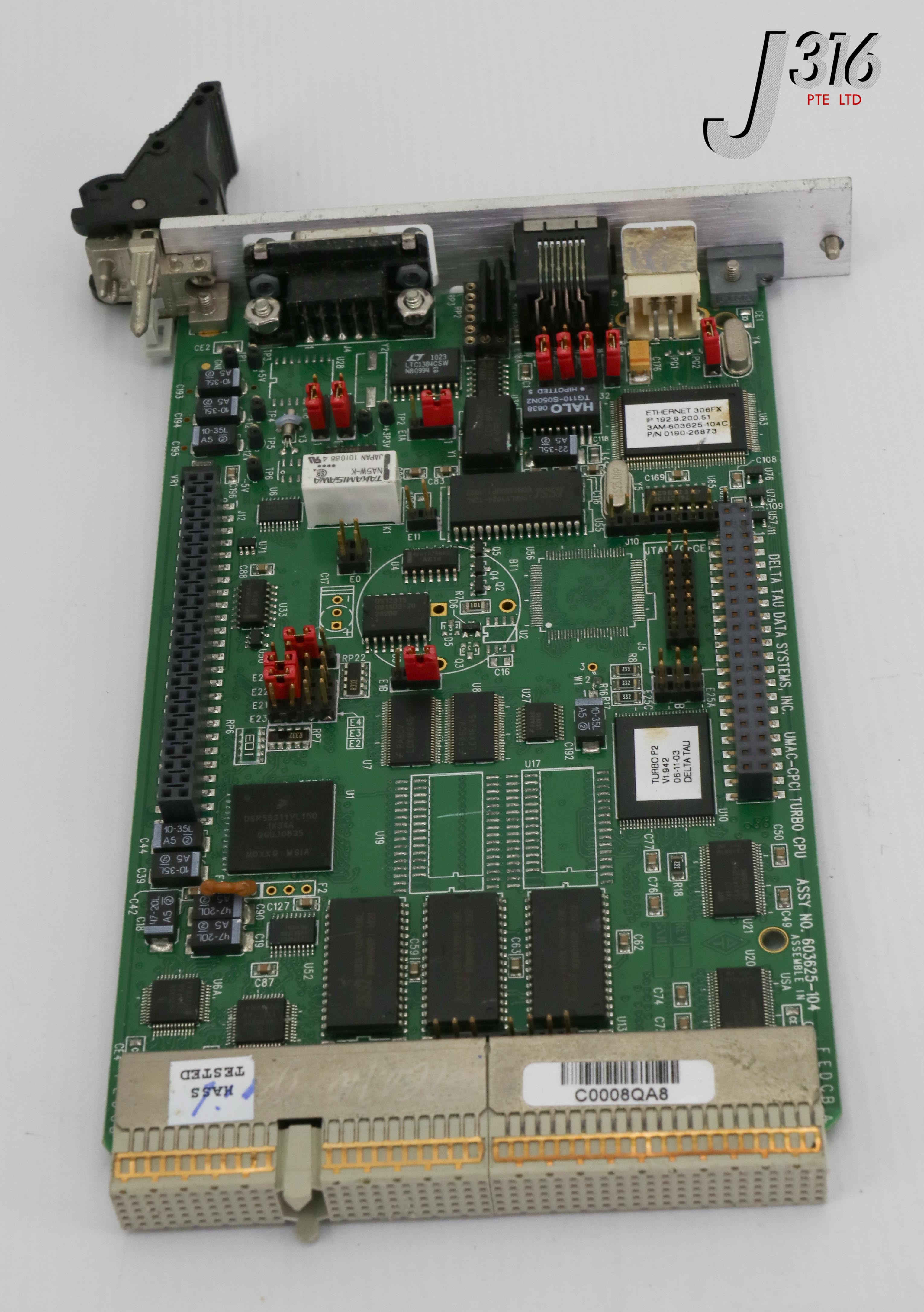 に 22566 DELTA TAU DATA SYSTEMS PCB, UMAC-CPCI TURBO CPU, 0190-26873